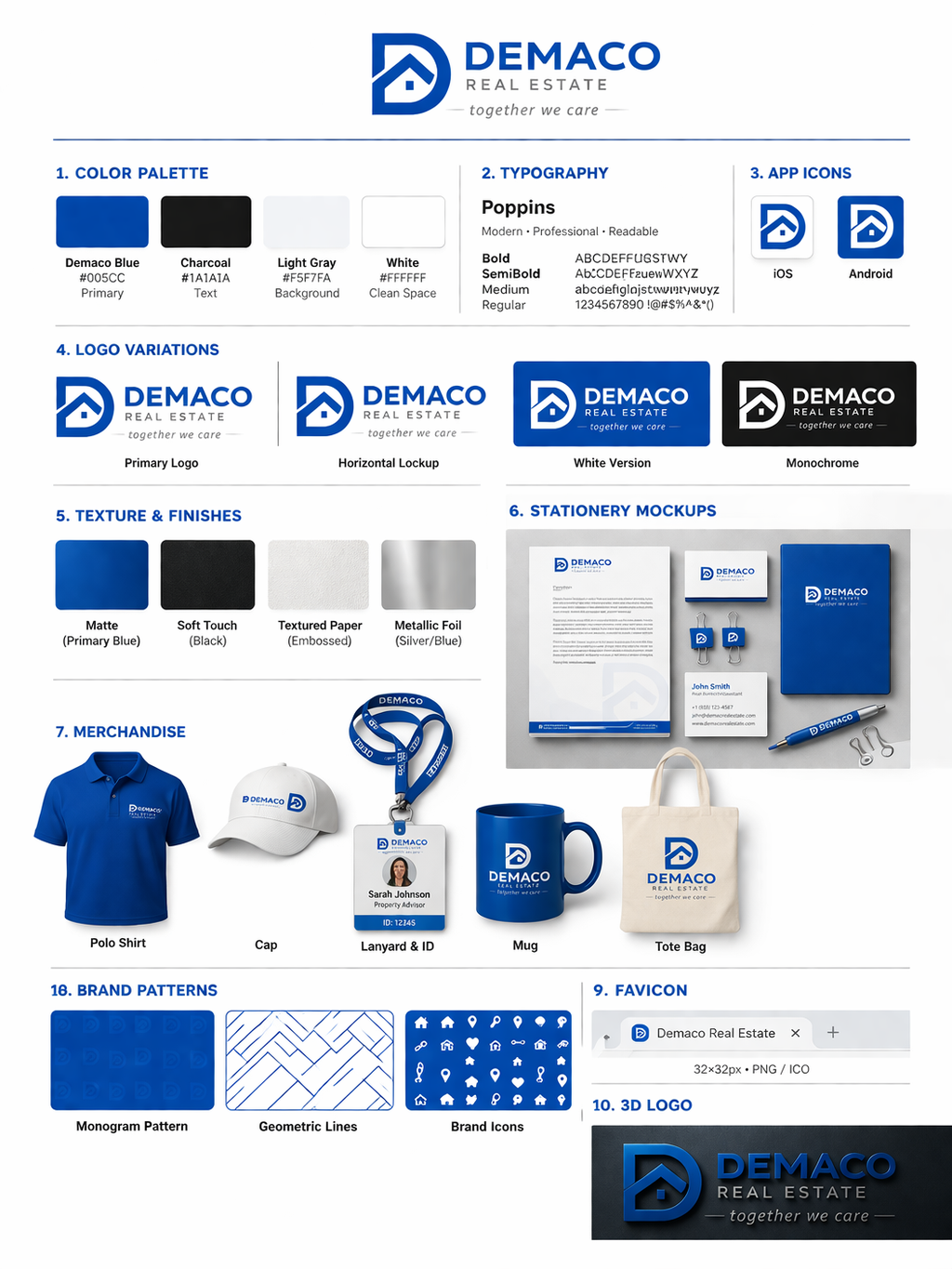 Demaco Real Estate brand board